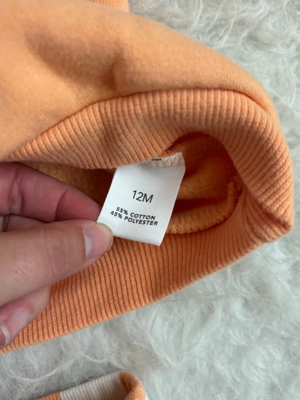Gender Neutral Festive Orange Teddy Pumpkin Sweatshirt & Checkered Leggings Set